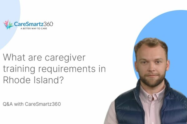What steps should be taken to become a caregiver in Rhode Island?